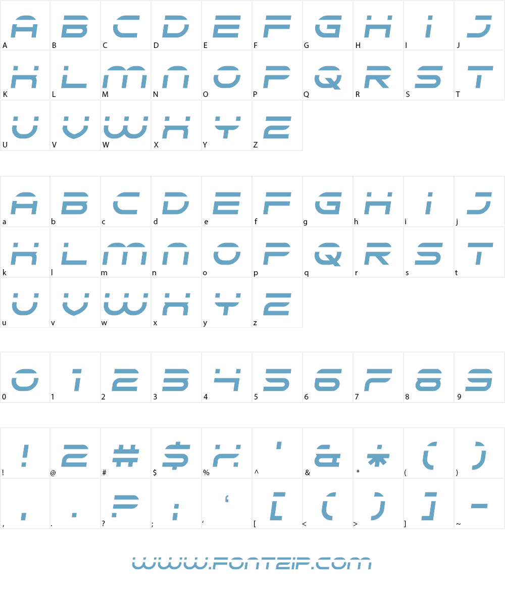 Speedeasy Font Character